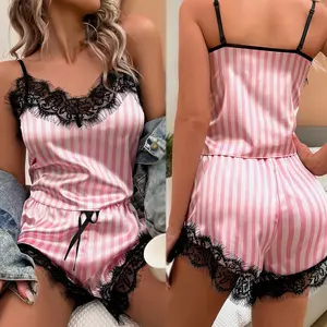 Women's Soft Lingerie Pajamas Nightgowns Home Clothes Set For All Season