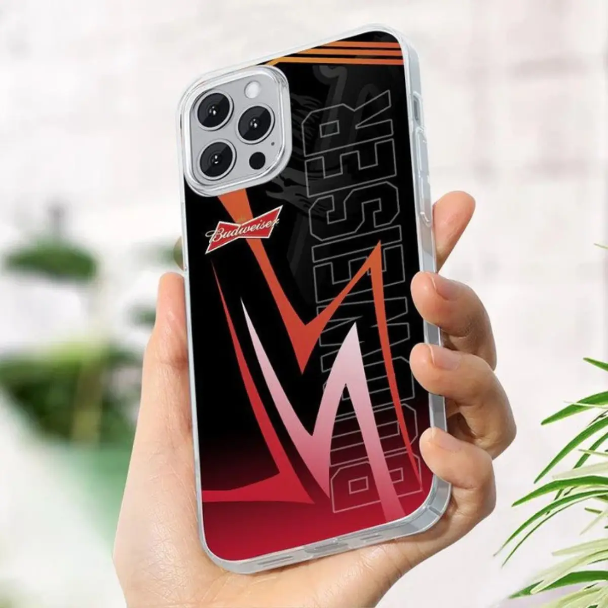 Budweiser Esport Style Phone Case, Beer lover Cover For Iphone 8 to 16 Pro Max, Rugged Protective Case, Classic Lager Gift, Phone Gift, Unique Accessories