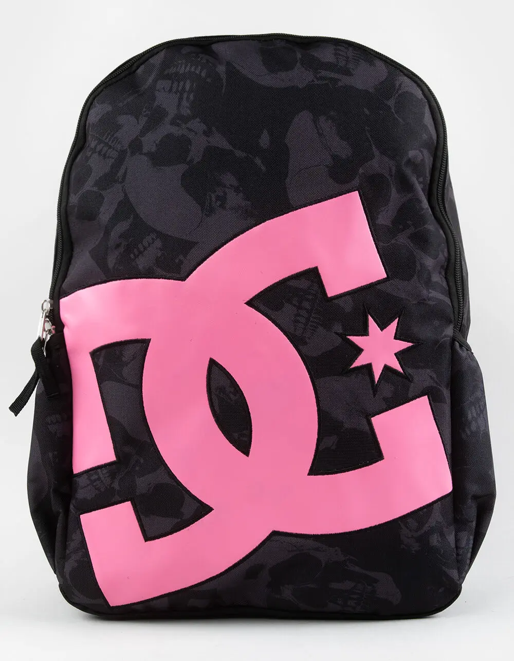 DC SHOES Pink Logo Backpack, Black Combo