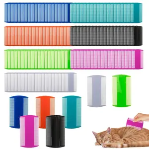140 Pcs Double Sided Flea and Tick Grooming Comb for Cats Dogs Small Pets Kittens Puppies Lice Removal 7 Colors