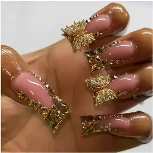 AuraMuse Nails 2025| Viral Duck Nails - Limited Edition Designs| 10PCS 100% Handmade Press-no Nail | Removable, Reusable| Acrylic Fake Nails Set