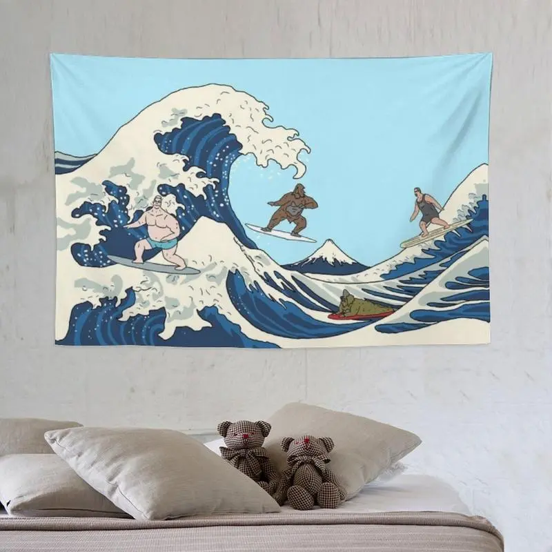 Big Lez Show Mike Nolan Themed Decorative Tapestry - Cotton-Linen Light Print Wall Mural, Polyester Option, White Hanging Photo Decor for Indoors, Home Decor Supplies
