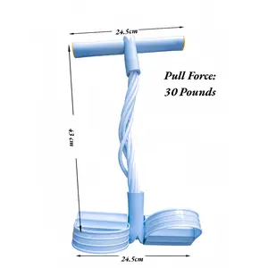 Multifunctional Pedal Resistance Band, 6-Tube Elastic Stretcher, Ideal for Full-Body Home Workouts, Including Sit-Ups and Yoga.Suitable for Both Men and Women