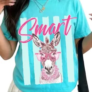 Comfort Colors Smart Donkey Vogue Shirt, Funny Animal Meme T-Shirte, Retro Girly Donkey Graphic Shirt, Trendy Summer Aesthetic Tee, Gift for Her, Vintage Style, Fast Shipping USA