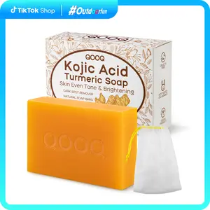 turmeric and kojic acid soap Dark Spot Remover for Face + Body | Lab Tested + Bubble Net Included | Vitamin C, Retinol & SLS-Free Formula Outdoorfun