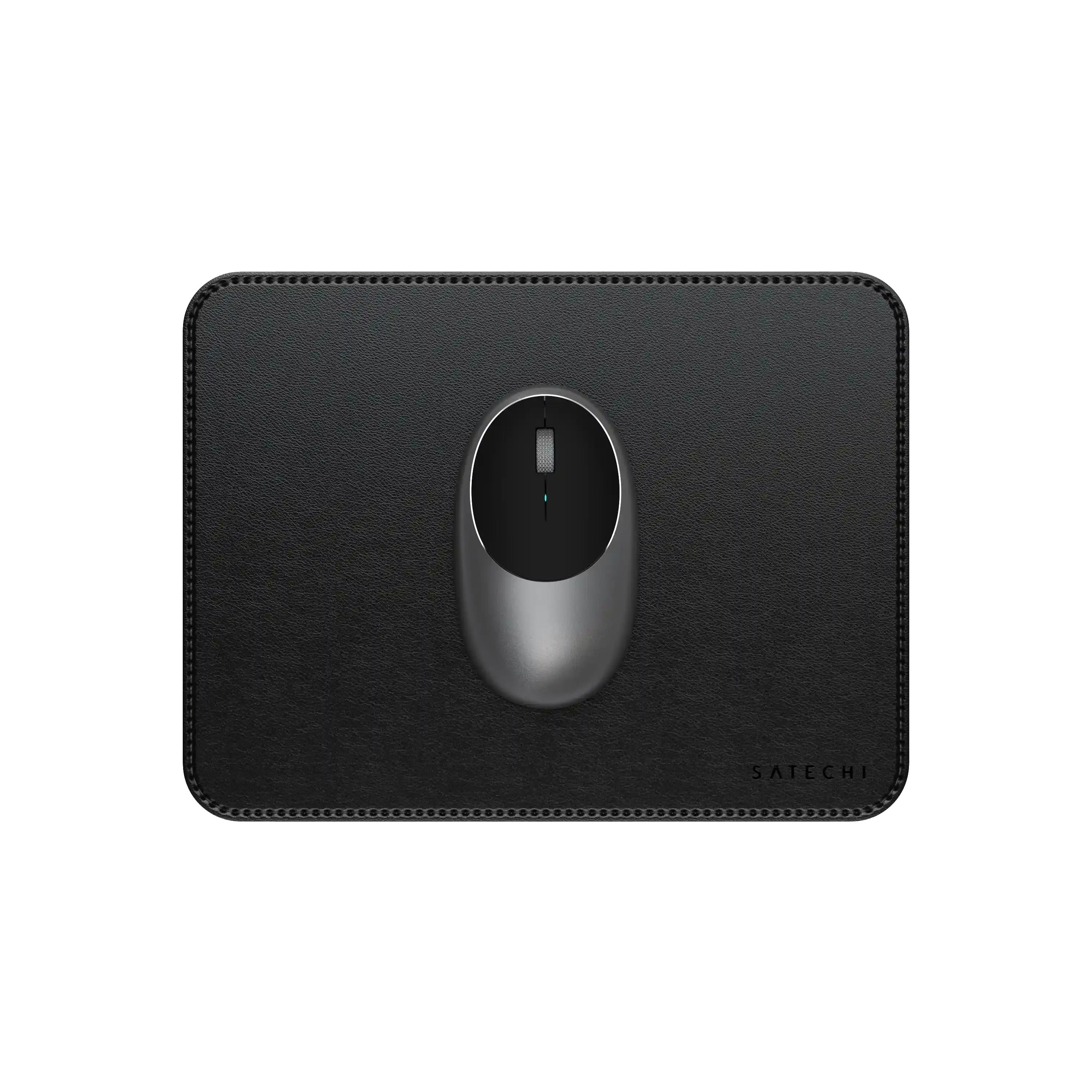 Satechi Vegan-Leather Premium Mouse Pad - Rectangular Computer Mat with Smooth Glide, Durable Minimalist Computer Accessory for Home Office Workstations