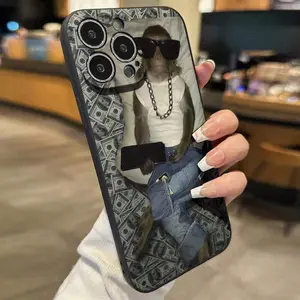 Cute Monkey Pattern Phone Case, Decorative Phone Protector Cover, Phone Accessories Compatible with iPhone 11 12 13 14 15 16 Pro Max/Pro/Plus