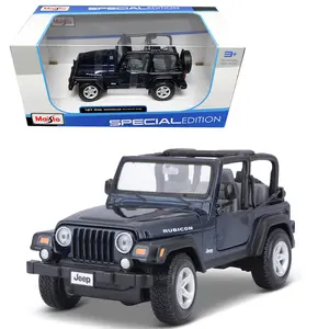 Maisto 1:24 Jeep Wrangler Rubicon (Dark Blue) Diecast Model Car
