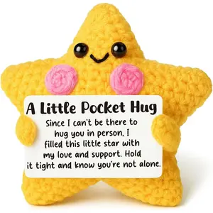 Crochet  Pocket Hug, Thinking of You  for , Get Well Soon Care Package, Long Distance Relationship Keepsake, Emotional  Support  for , Miss YouWomen Men
