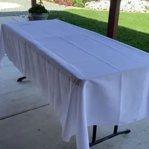 6 8 10 12 Pack White Rectangle Tablecloth 60x102 Inch Bulk Wedding Stuff for Wedding Reception, Baby Shower & Graduation Party Decorations, Easter Decor 2026 Spring Event, Home Dining, Manteles Iron Free
