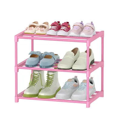 Shoe Rack for Entrance Pink TikTok Shop