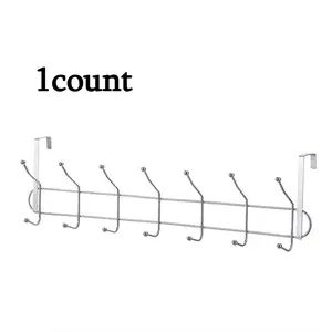 Double Layer Door Ba Hook Creative Multi Hook Hanger for Kitchen Batoom No Drilling Required Wall Mounted Clothes Hook
