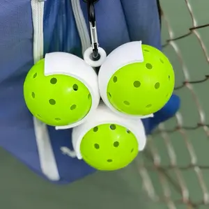 Pickleball Ball Holder with Carabiner – Holds 3 Pickleballs – Pickleball Accessory for Players