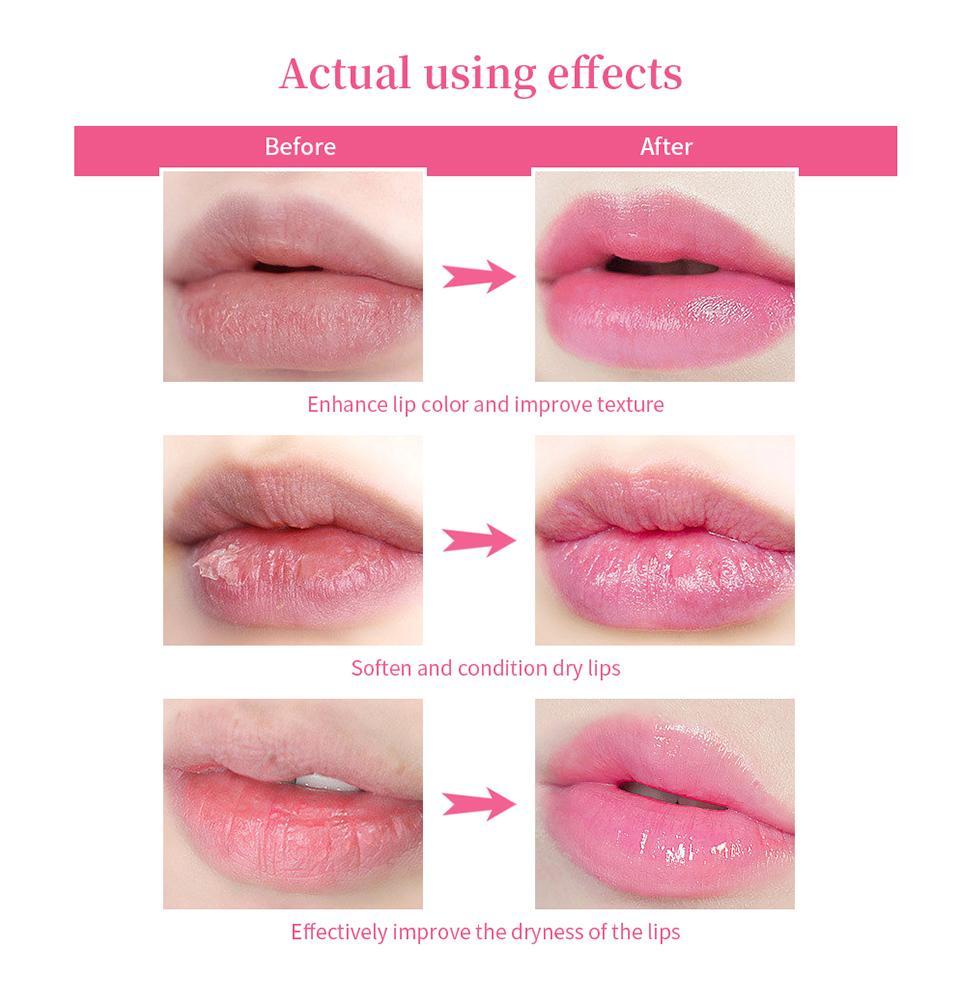 Pink Lip Serum Moisturizing Fresh Effective Reduce Pigmentation Exfoliating Plumper Sexy Care Cosmetics