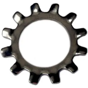 #10 Stainless Steel External Tooth Star Lock Washers, Pack of 100pcs, Suitable for Marine Fastening Projects