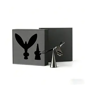 Chrome Whimsical Metal Bird-Shaped Bottle Opener with Automatic Balancing Feature, Home Bar Tool, Novelty Kitchen Accessories, Western Party Gift with Gift Box