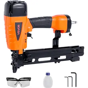 VEVOR Pneumatic Staple Gun, 16 Gauge 1-inch Wide Crown Pneumatic Stapler 5/8 to 1-1/2 Length, 70-120PSI Air Staple Gun with Two Firing Modes for Roof Decking, Wall Sheathing, Fencing, SubflooringVEVOR Super Brand Day