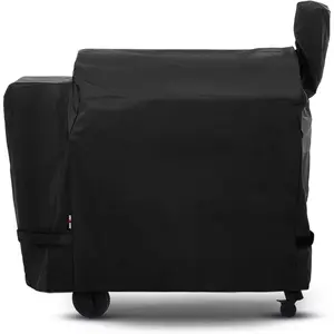 Pellet Grill Cover Compatible with Traeger Pro 34/780 Series, Texas, and Pit Boss 820, Heavy Duty   Pellet  Cover, Fade Resistant Full Length BBQ Grill Protector, Black
