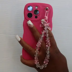 Pink bow and Beads Phone Case  Accessories
