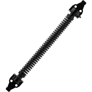 14" Gate Spring Self Closing Outdoor Door Spring Automatic Gate Closure Hardware with Adjustable Tool for Wooden and Vinyl Fence, Black