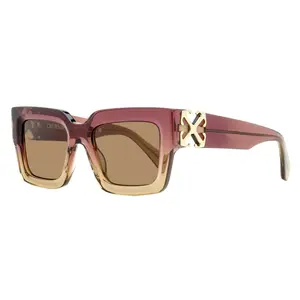 Off-White Square Mystic Sunglasses OERI14D 316E Burgundy-Nude Gradient 52mm