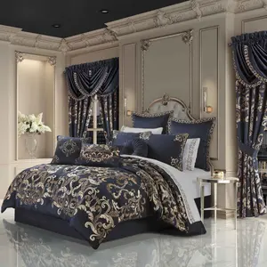 Caruso Blue 4-Piece Comforter Set