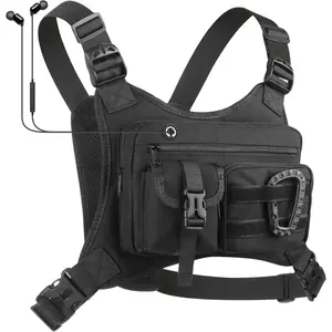 Outdoor Tactical Chest Bag Camouflage Crossbody Chest Pack For Men Running Sports Chest Bag Outdoor Travel Daily Use Bag