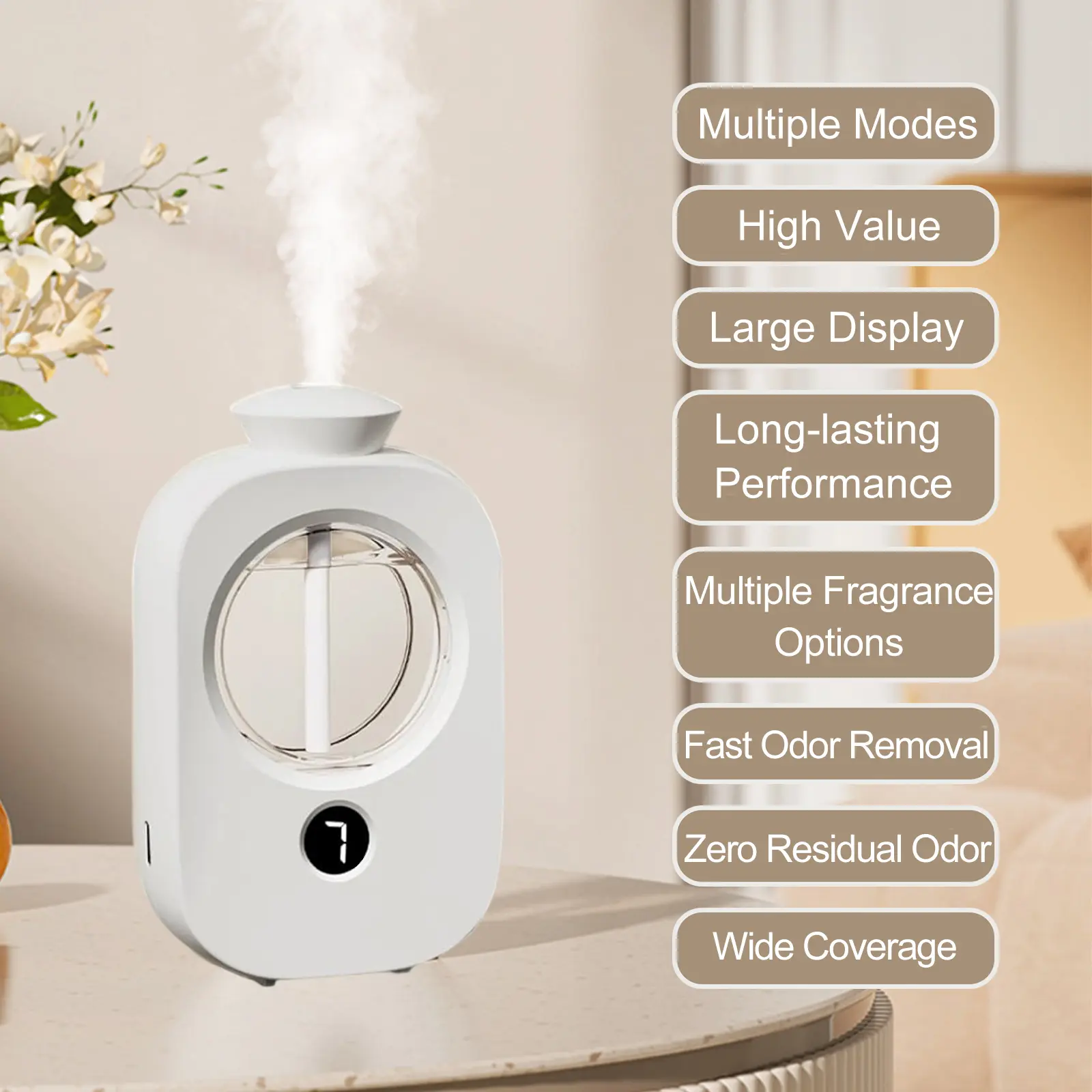 Automatic Home Aroma Diffuser – Timer Air Freshener Spray for Bedroom & Toilet, Deodorizing Scent Machine, Essential Oil Mister