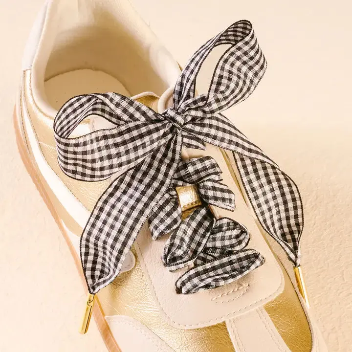 Gingham Shoelaces