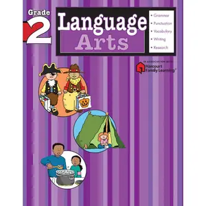 Language Arts: Grade 2 (Flash Kids Harcourt Family Learning) by Flash Kids Editors [Paperback Book]