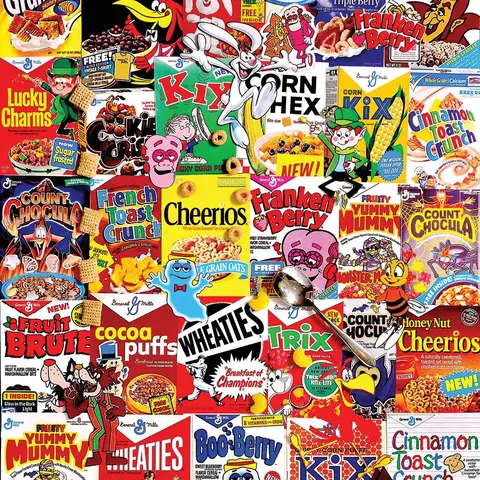 Cereal Boxes (1261pz) - 1000 Piece Jigsaw Puzzle