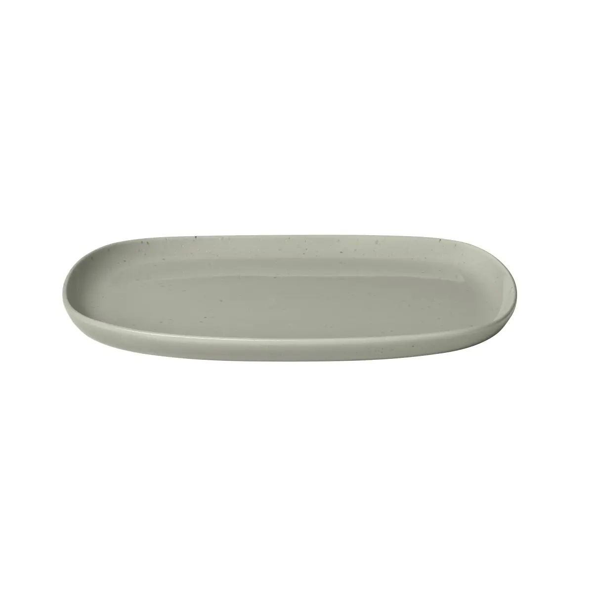 Blomus 64752 VAHLO Ceramic Dinner Plate - Glossy Mirage Gray, Kitchen & Tableware Essential
