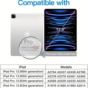 2-pack Screen Protector for iPad Pro 12.9inch inch, 9H Tempered Glass Screen Protector, Compatible with iPad Pro 12.9inch inch, HD Anti-scratch Protection, Bubble-free