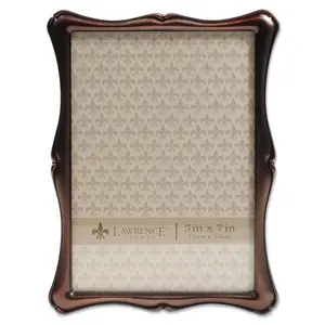 212 MAIN Bronze 5x7 in. Rectangular Wooden Romance Theme Photo Frame with Glass Insert, Baby & Maternity Room Decor