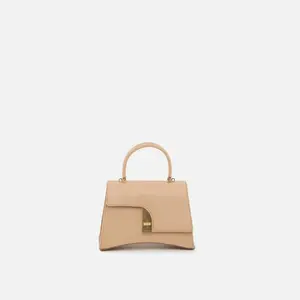 Arcadia Arco Small Pebbled Leather Satchel - Italian Made