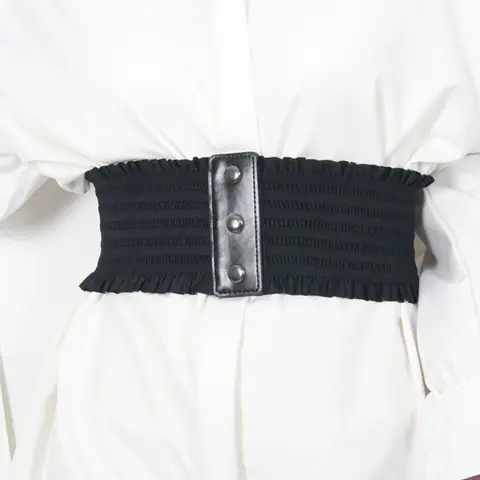Elegant Women's Elastic Waist Belt, Bohemian Style Wide Waist Wrap, Fashionable Versatile Design, Available in Multiple Colors, Boho Style Belt, Stylish Belts