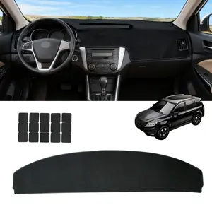 Dash Cover Mat Dashboard Cover Anti Glare UV Ray Protection Non Slip Fit Front Interior Carpet for Tesla Model 3 Y 2017-2024