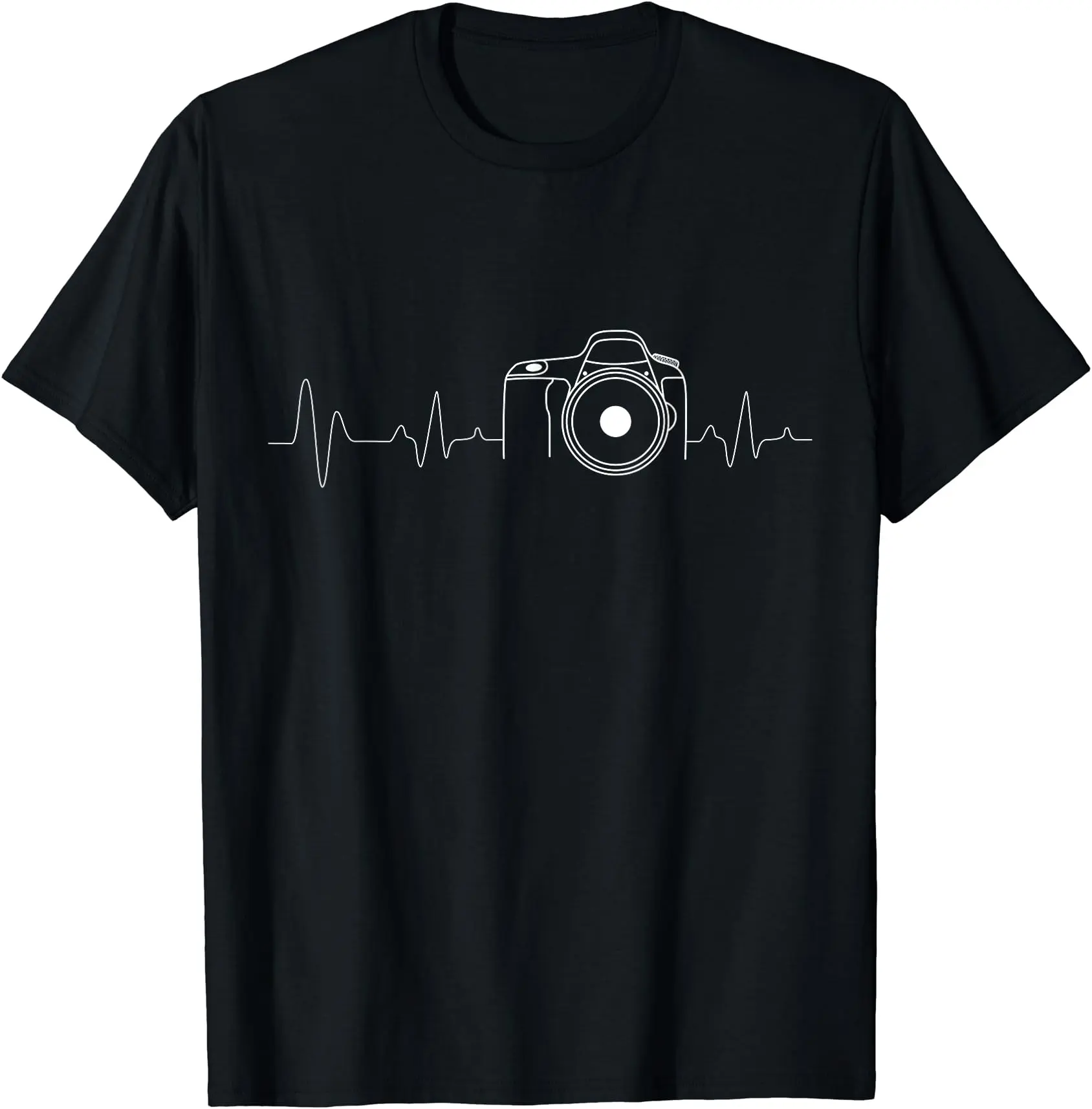 Photographer Gift Idea HeartBeat Photography Camera T-Shirt