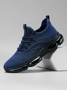 Men's Fashionable Athletic Shoes, Breathable Mesh, Lightweight, Anti-Slip, Durable, Shock Absorption, Running Shoes, Versatile Design, Running Sneakers, Sporty Running Shoes, Athletic Running Trainers