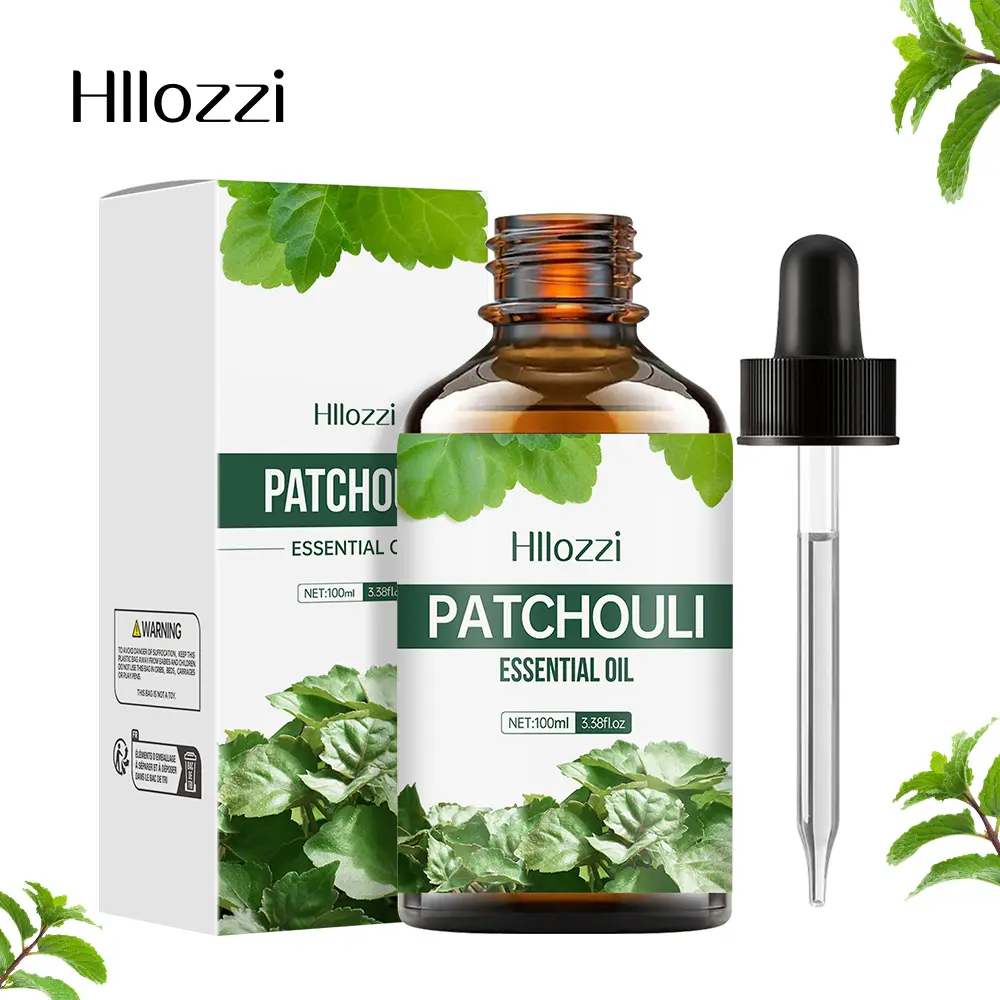 1pc 100ML Natural Patchouli Essential Oil Singles Aromatherapy Wellness for Diffusers, Humidifiers, Home, Living Room, Bedroom, Bathroom, Air Freshener, Stress Relief Gift, Patchouli Scent