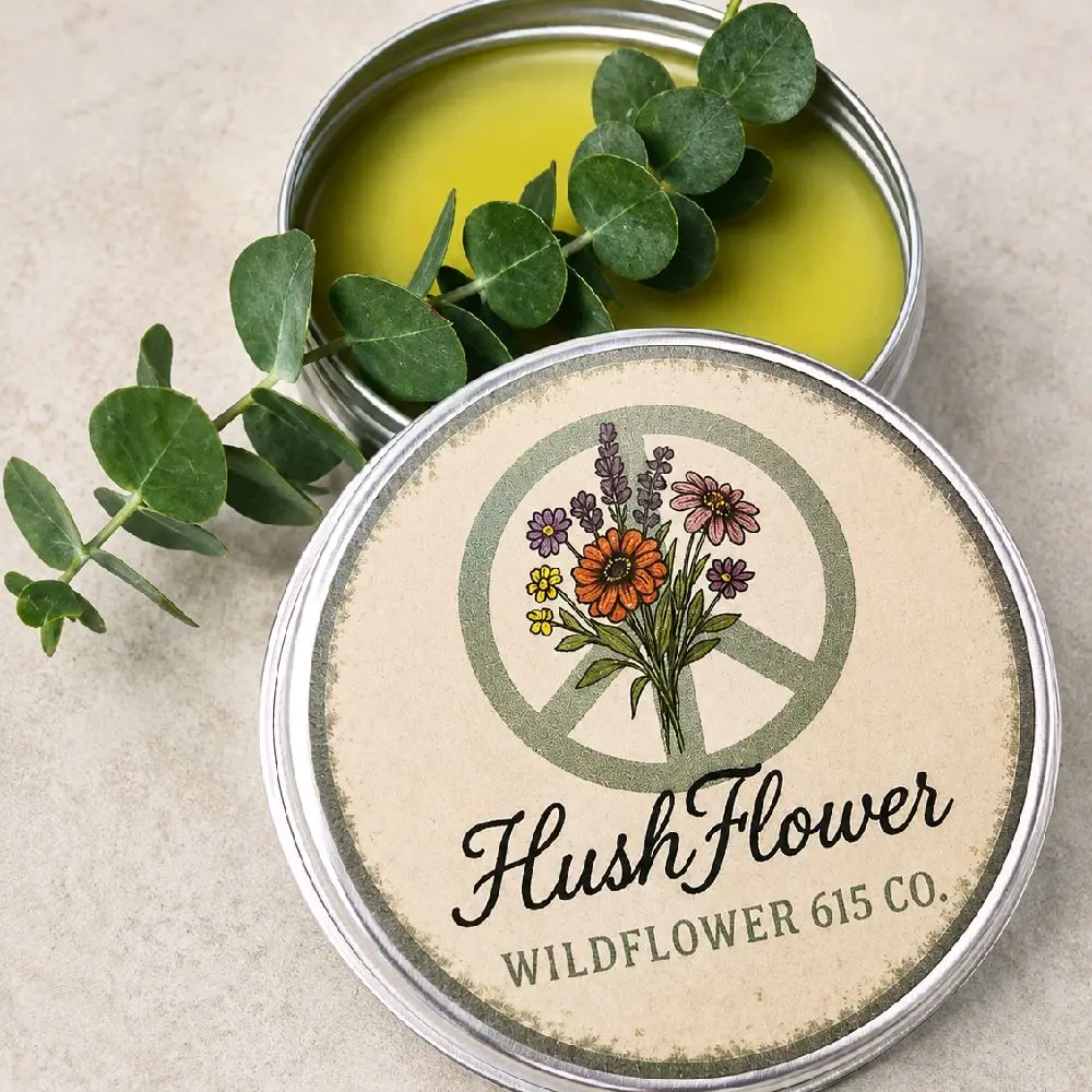 HushFlower Skin Balm- Natural Lavender Purslane Plant-Based Moisturizer with Vitamin A, E, Jojoba Oil, Omega 3's for Body Care, Hydrating, Skin Repair & Healing Acne, Bug Bites, Bee Stings, Razor Burn, Hormonal acne