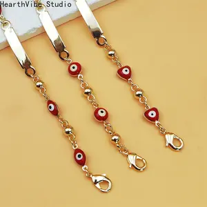 Women - Evil Eye Heart Chain Fashion Alloy Bracelet