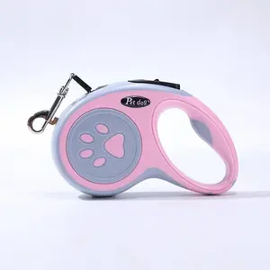 Retractable Dog Leash，Automatic Retractable Pet Leash，Dog Walking Leash，Retractable Pet Leash for Dogs Cats, One Lock Break-Proof Walking Lead with Free Bee Decor Cat & Small dog Harness