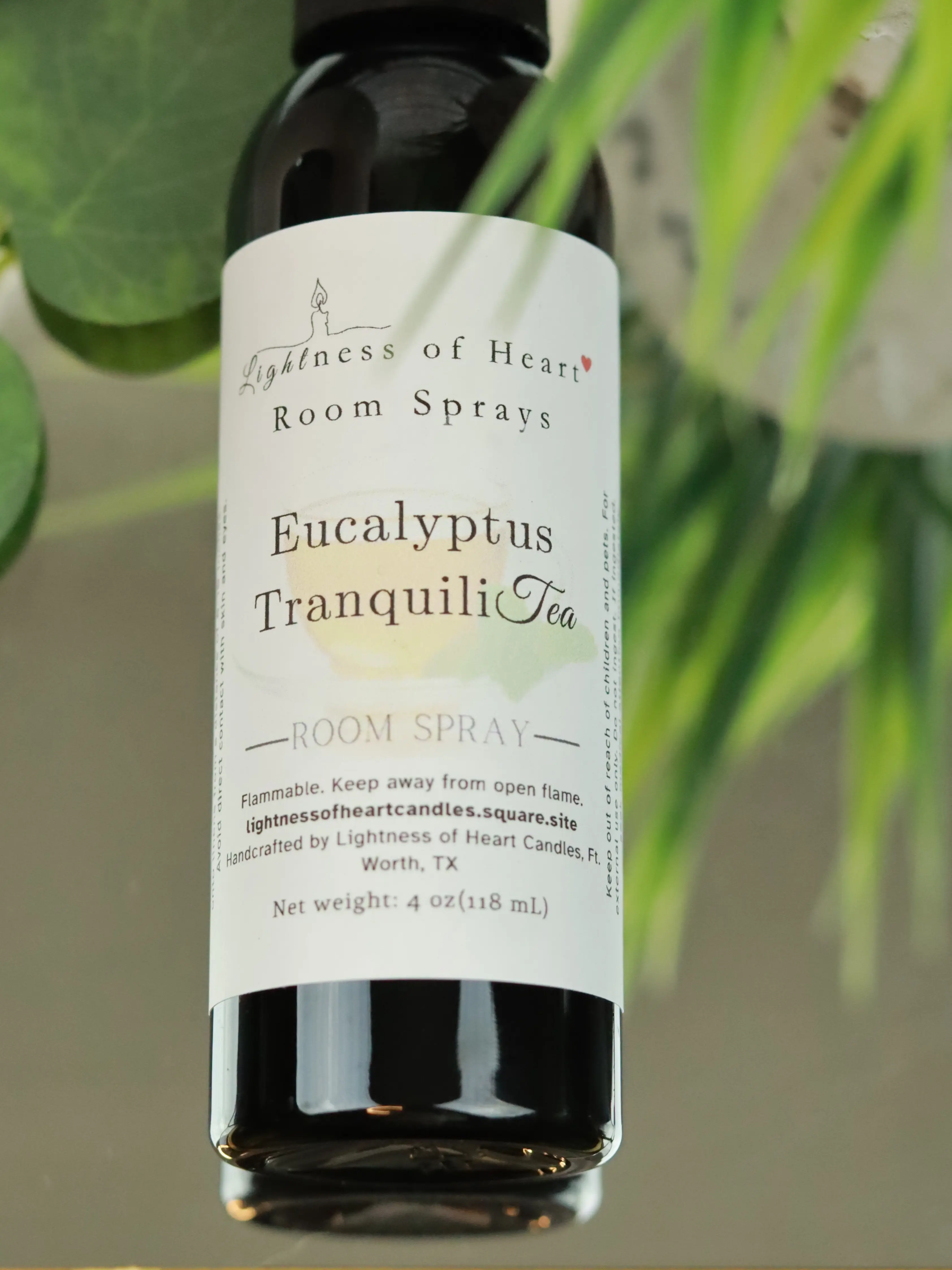 Eucalyptus TranquiliTea Linen Spray - Eucalyptus Fragrance, 12 Months, 0-500 ml, Non Aerosol, Non-Toxic Freshener