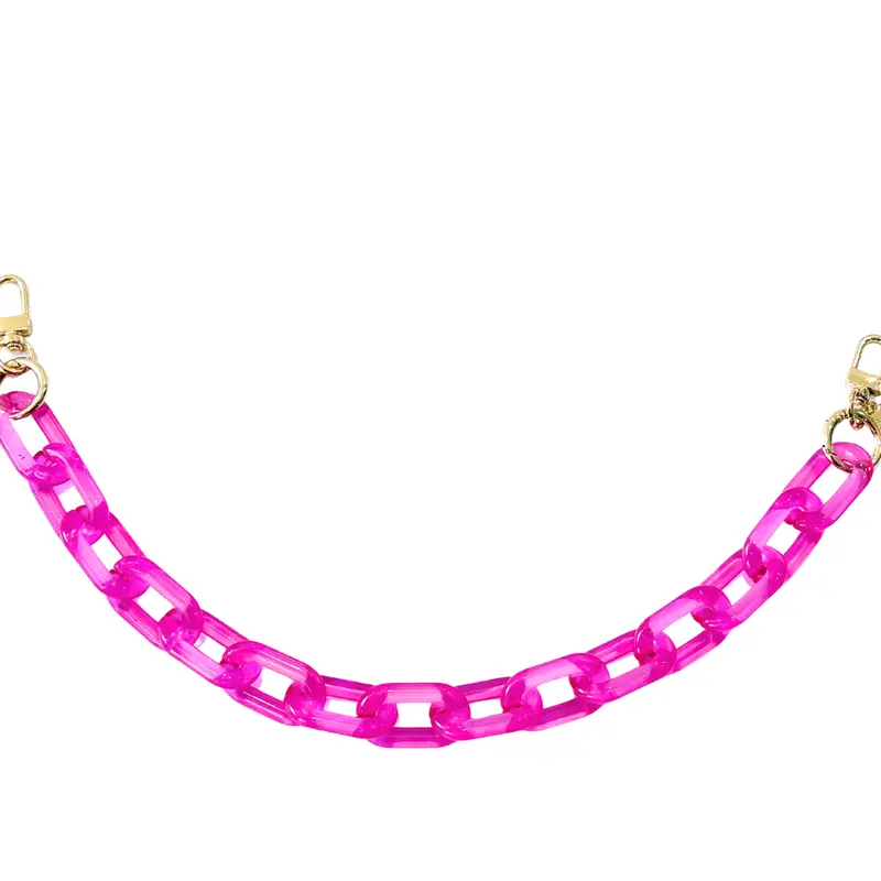 Gold Blush PopLinks - Chunky Acrylic Bag Chain for Purses, Handbags & Crossbodies (Decor or Handle)