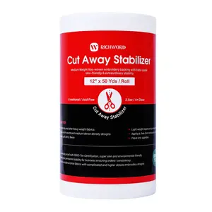 Cut Away Embroidery Machine Stabilizer Backing Roll Package 2.5oz 12in50Yards1pc
