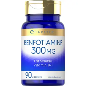 Carlyle Benfotiamine 300mg | 90 Capsules | Fat Soluble Vitamin B-1 | Non-GMO, Gluten Free Supplement