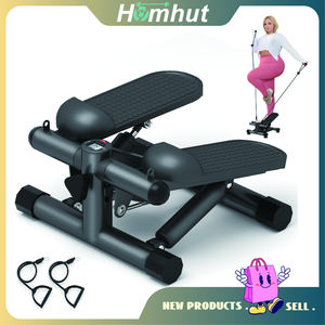 Mini Stepper for Home Workout - Stair Stepper Machine with Resistance Bands, Full Body Cardio and Toning Fitness Equipment for Small Spaces