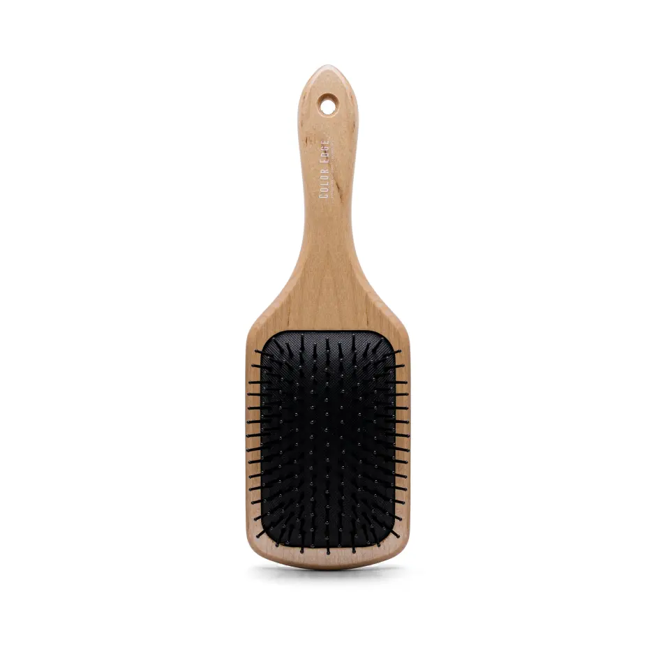 Color Edge Paddle Brush for Detangling, Smoothening, and Hair Growth
