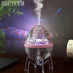 Colorful Humidifier - Crystal Lamp Humidifier – USB powered, seven-color ambient light, with base, suitable for bedrooms, living rooms, and offices – Perfect as a birthday, holiday, New Year, or Christmas gift.